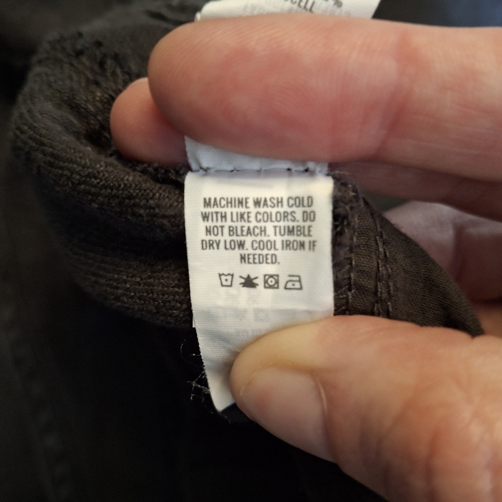Aerie Baggy Gray Linen Overalls Sz M - Picture 10 of 11